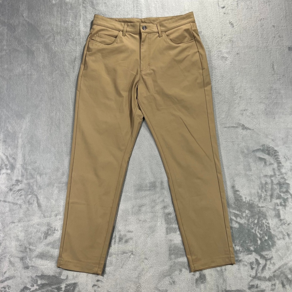 FABLETICS Only-Way Performance Pants Mens 31x30 Khaki Tan Tech Golf